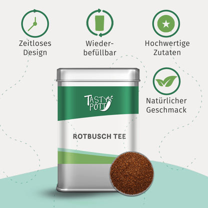 Tasty Pott Milder Rotbuschtee - Rooibos Tee - 50g Dose — Abbildung 4