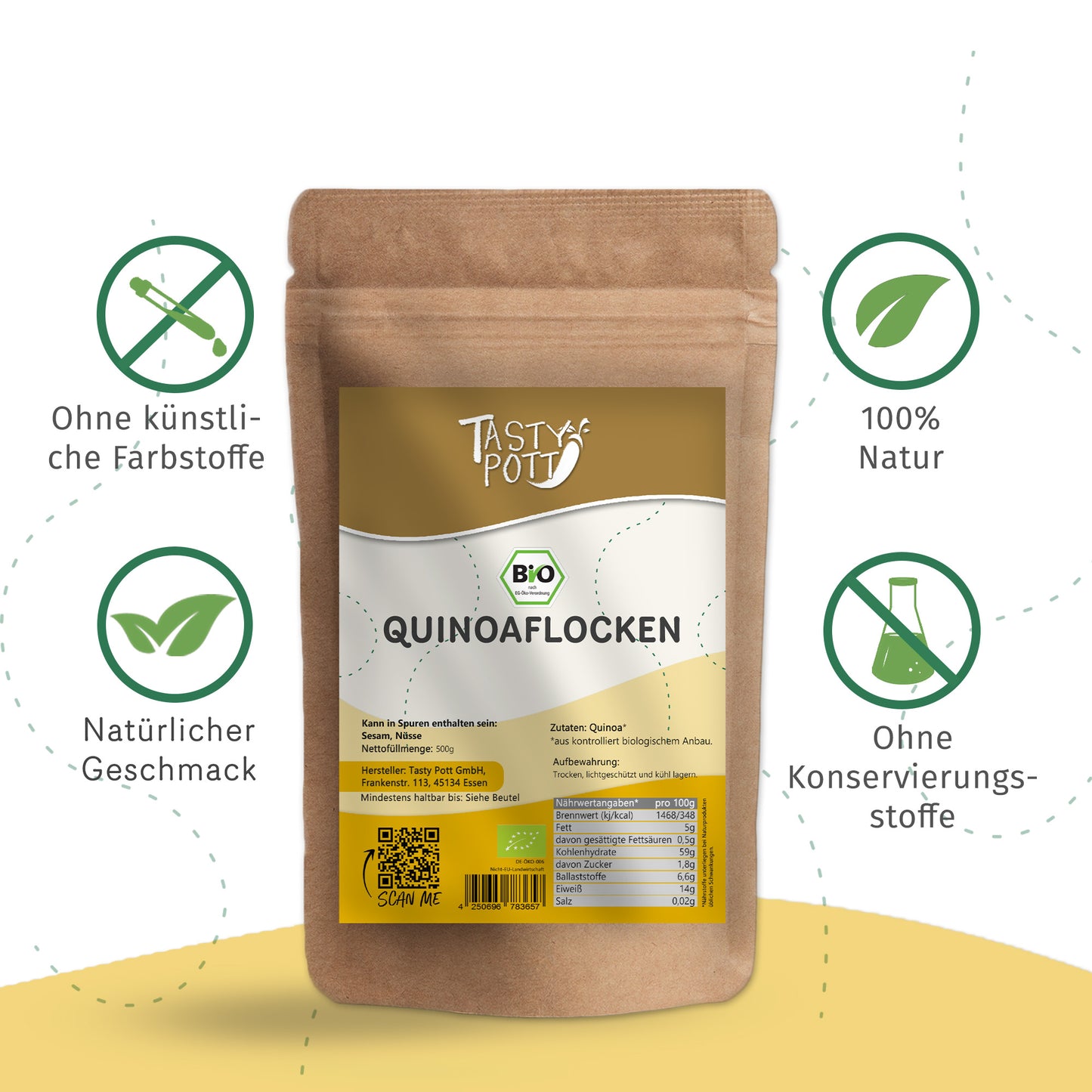 Bio Quinoa Flocken - ab 500g Beutel