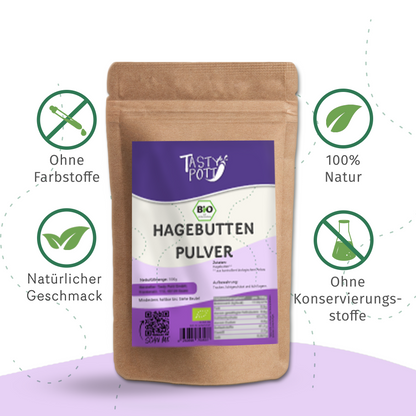 Bio Hagebuttenpulver ab 1kg – Tasty Pott