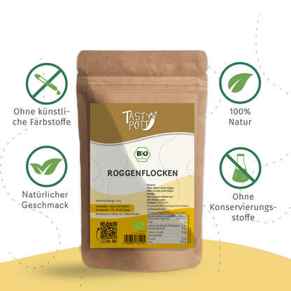 Bio Roggenflocken - im Beutel