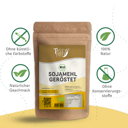 Bio Sojamehl geröstet - 1kg Beutel