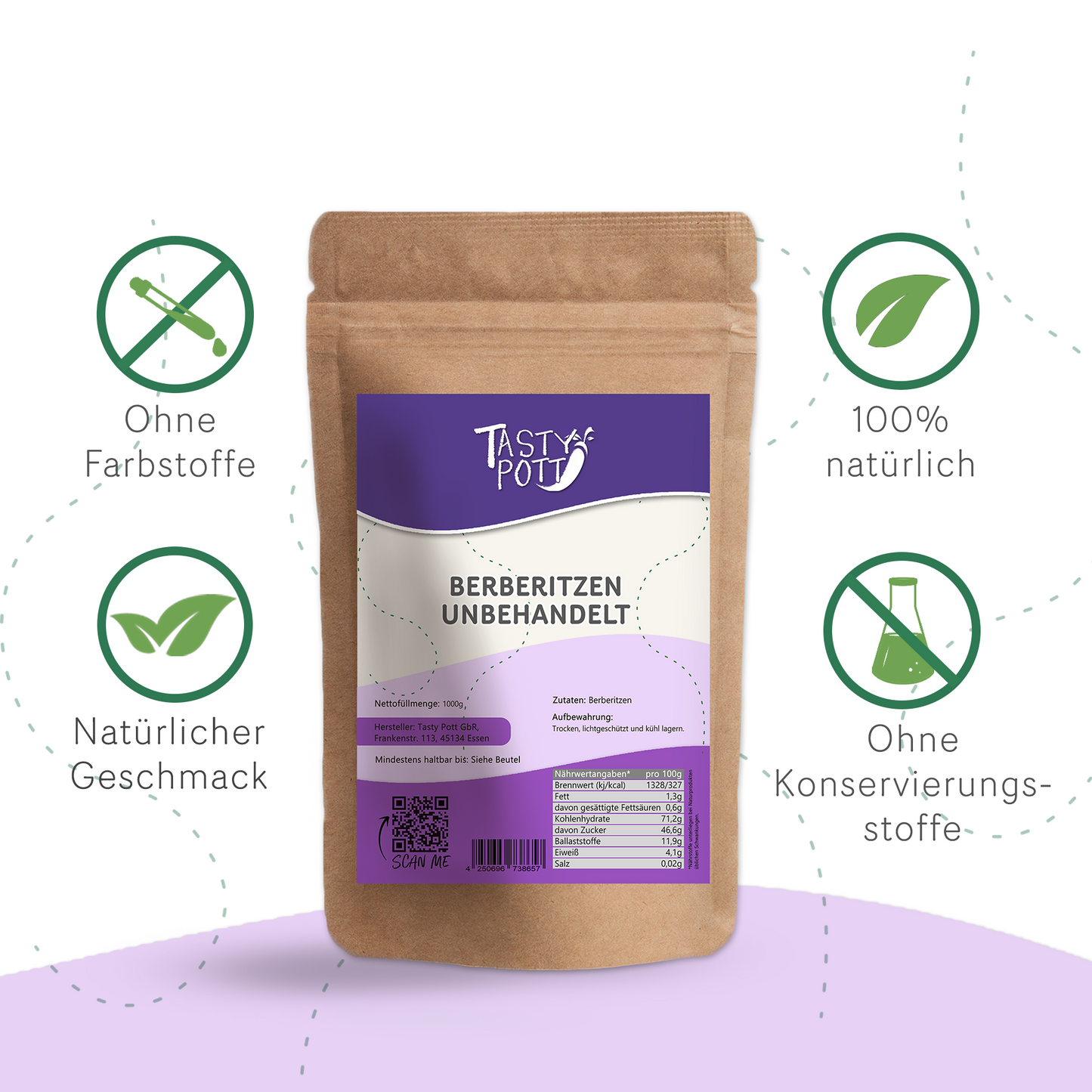 Getrocknete Berberitzen - ab 1 kg Beutel