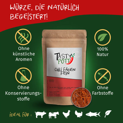 Tasty Pott Chili Fäden nachfüllen - 50g - Tasty Pott