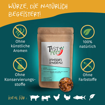 Tasty Pott Dänisches Rauchsalz Nachfüllbeutel 250g Tasty Pott
