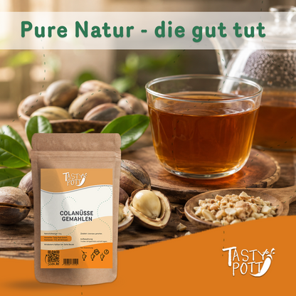 Colanüsse gemahlen - im Beutel