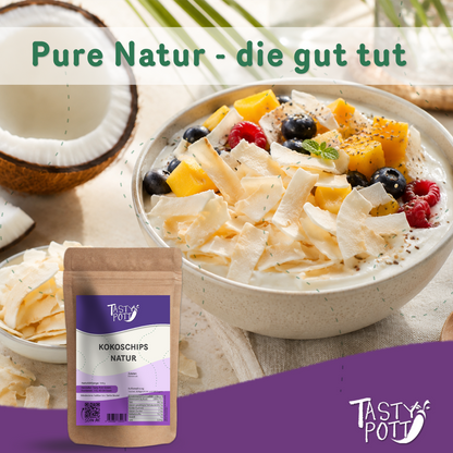 Kokoschips natur - ab 1 kg Beutel von Tasty Pott