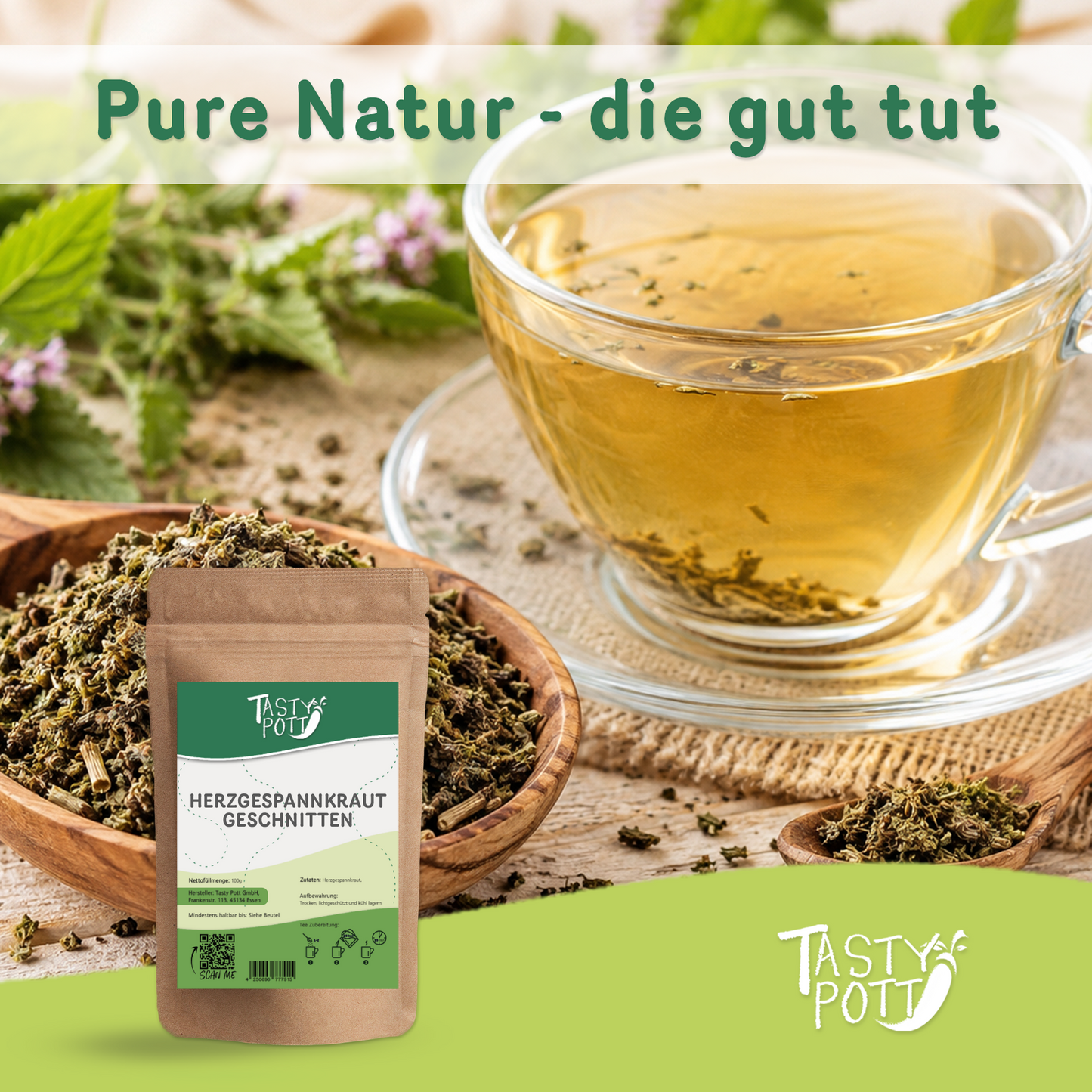 Herzgespannkraut getrocknet & geschnitten – im Beutel
