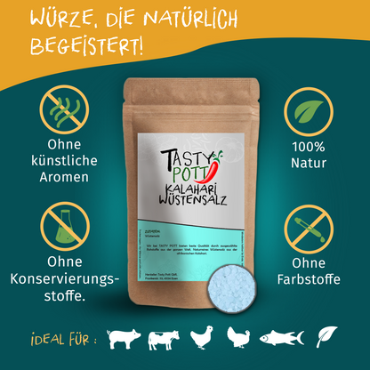 Kalahari Wüstensalz ab 30g Beutel von Tasty Pott
