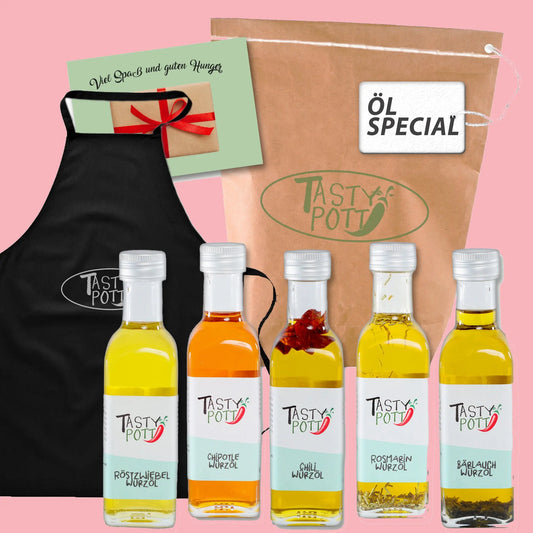 Öl Geschenkset – Edle Aromen für Kochliebhaber | Tasty Pott - Tasty Pott