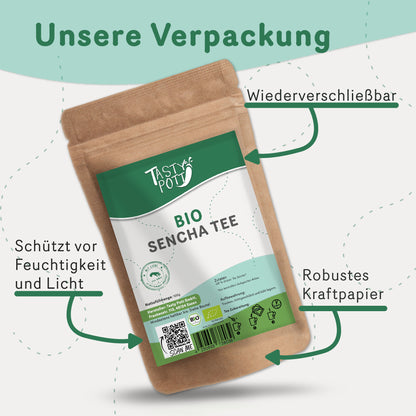 Bio Sencha Tee Grüner Tee aus Japan - 50g Dose von Tasty Pott — Abbildung 5