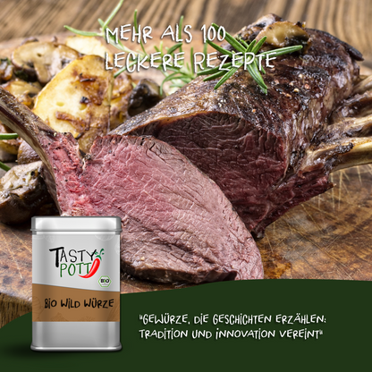 Bio Wild Würze 100g – in der Dose von Tasty Pott
