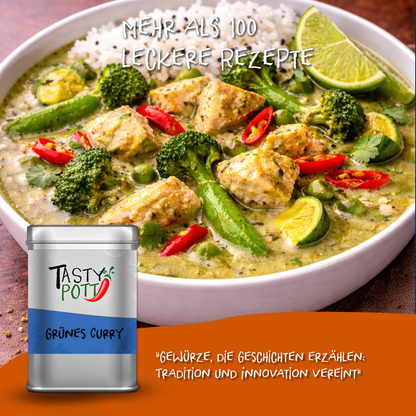 Grünes Curry Gewürz - in 60g Dose von Tasty Pott