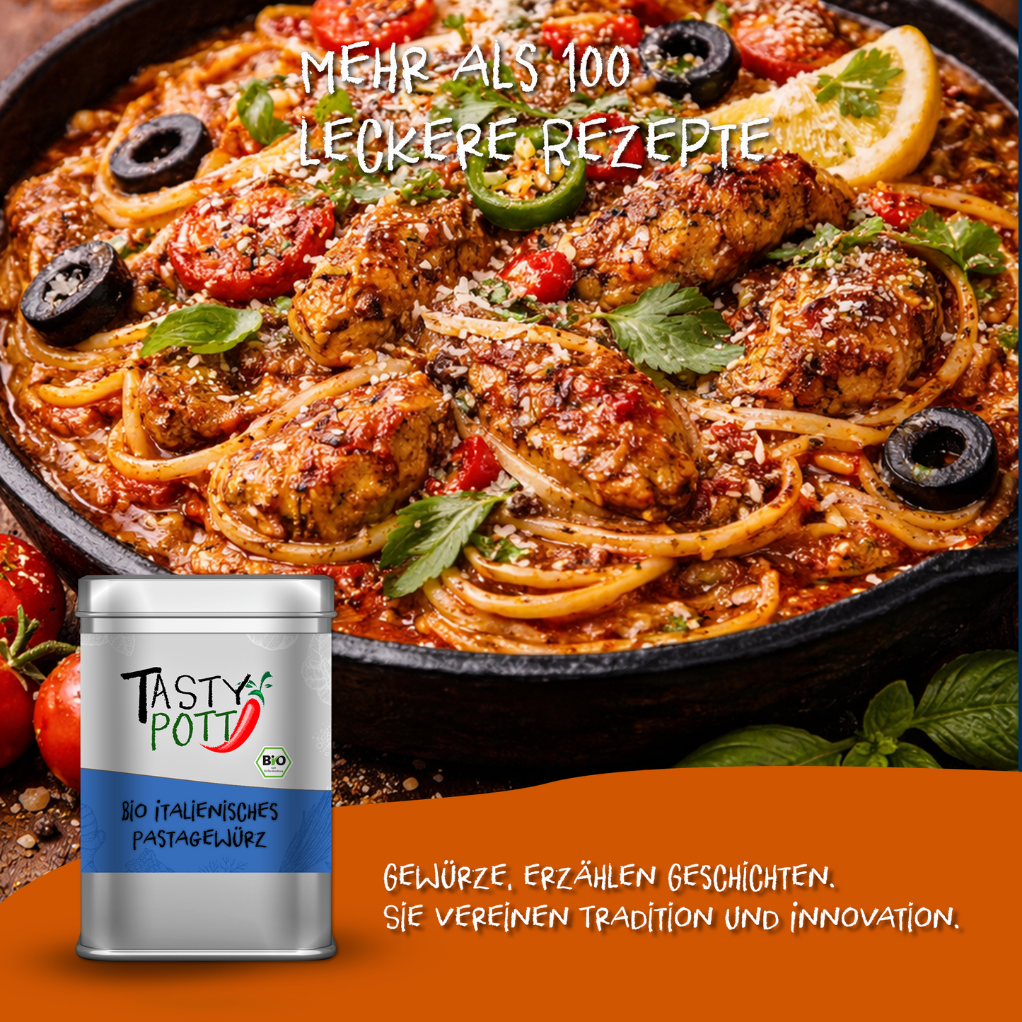 Bio Italienisches Pastagewürz – Im Beutel ab 30g von Tasty Pott