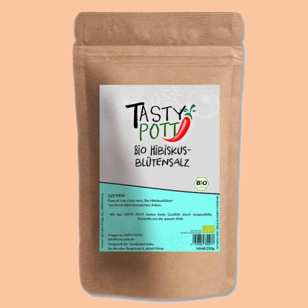 Tasty Pott Bio Hibiskusblütensalz Beutel 250g